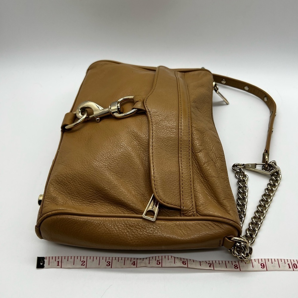 Rebecca Minkoff Tan Crossbody Bag with Sleek Design and Metal Strap - Picture 6 of 10